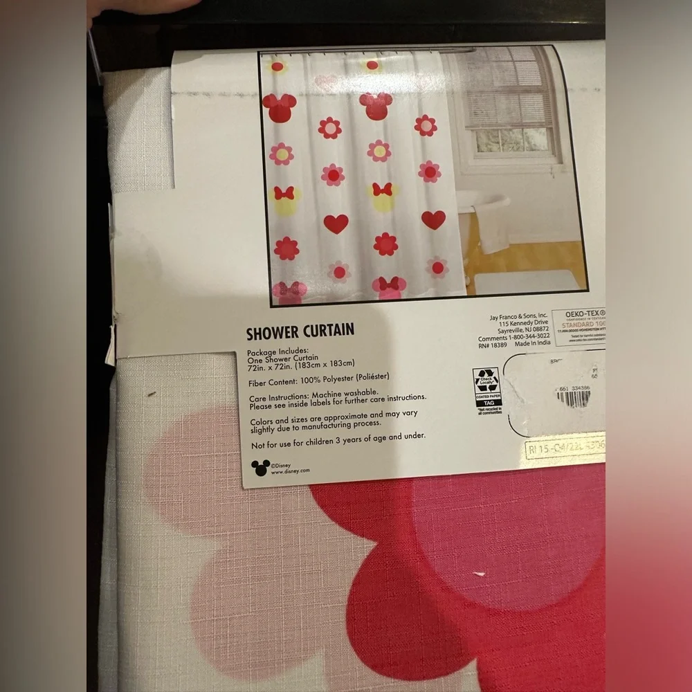 New Disney minnie mouse shower curtain
